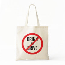 Niet Drinken en rijden teken | Budget Canvas tas
