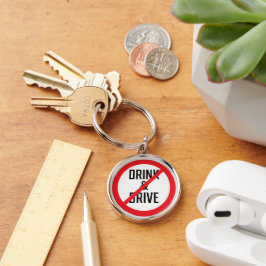 Niet Drinken en rijden teken | Premium-Sleutelhang Sleutelhanger