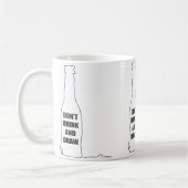 Niet Drinken en tekenen Koffiemok (Links)