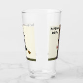 Niet Drinken en vliegen glas tumbler (Links)