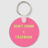 NIET DRINKEN&FACEBOOK SLEUTELHANGER (Voorkant)