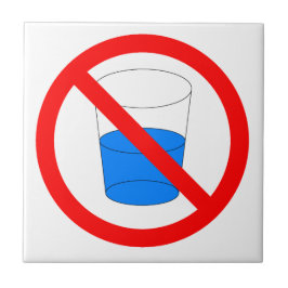 Niet Drinken Tegeltje