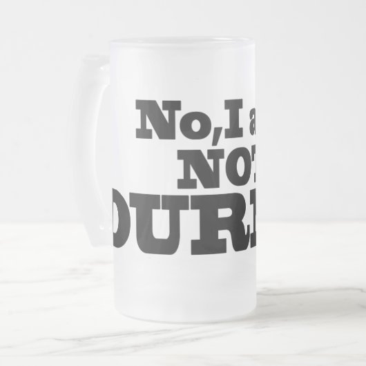 Niet Durnk. Fritglas Matglas Bierpul (Voorkant links)