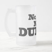 Niet Durnk. Fritglas Matglas Bierpul (Links)