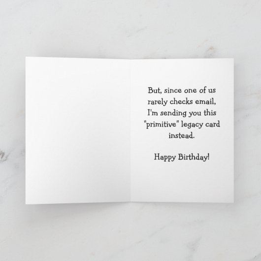 Niet-e-Birthday Kaart (Binnen)