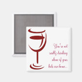 Niet echt alleen drink als je kinderen thuis zijn. magneet (Voorkant / Achterkant)