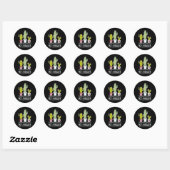 Niet echt een hugger cactus grap ronde sticker (Vel)