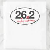 Niet echt een marathon ovale sticker (Tas)