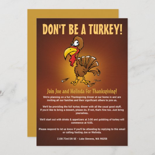 niet echt kaart (Voorkant / Achterkant)