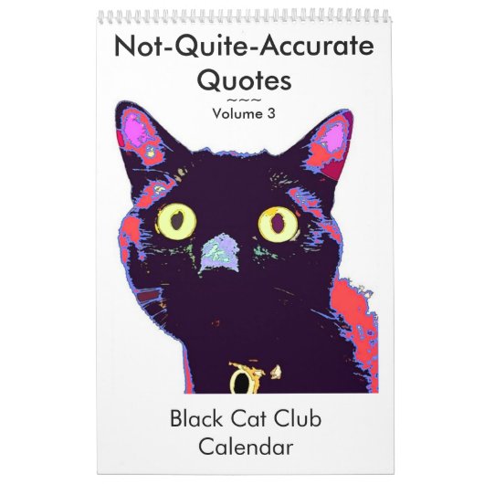 Niet echt nauwkeurige offertes Volume 3 Kalender (Hoes)