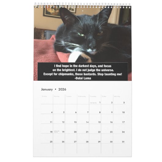 Niet echt nauwkeurige offertes Volume 3 Kalender (Jan 2026)