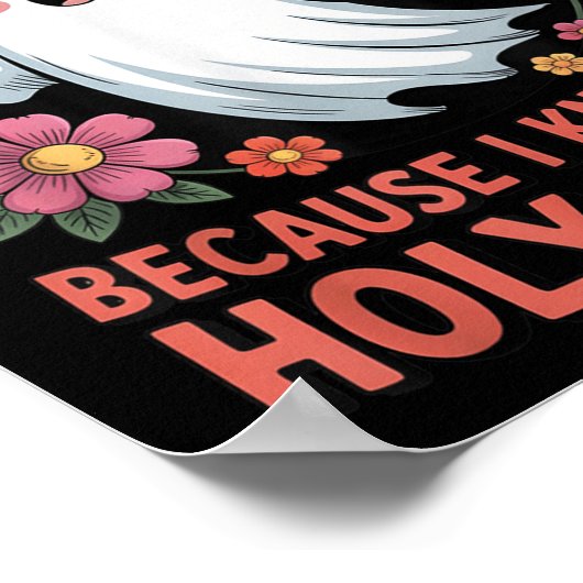 Niet Ed, want ik ken de Heilige Geest Halloween Fl Poster (Hoek)