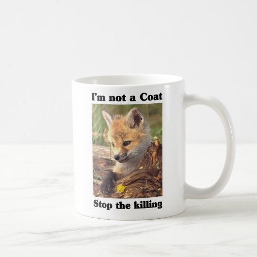 Niet een coatingfox koffiemok (Rechts)