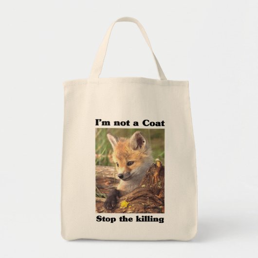 Niet een coatingfox tote bag (Voorkant)