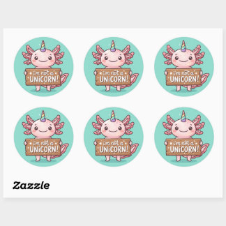 Niet Een Eenhoorn Axolotl Sticker - Maak Je Eigen