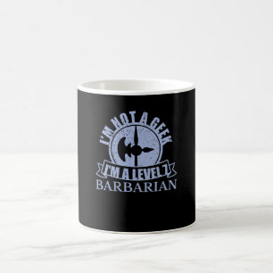 NIET EEN GEEK IM EEN NIVEAU 7 BARBARIAN KOFFIEMOK
