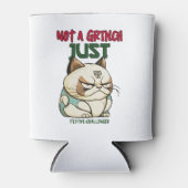 Niet een Grinch gewoon feestelijke uitdagende grap Blikjeskoeler (Voorkant)