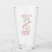 Niet een Grinch gewoon feestelijke uitdagende grap Glas (Achterkant)