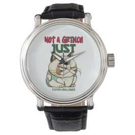 Niet een Grinch gewoon feestelijke uitdagende grap Horloge