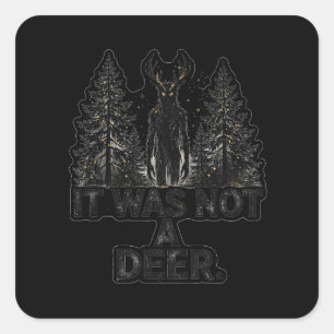 Niet een hert bos wezen 's nachts Sticker