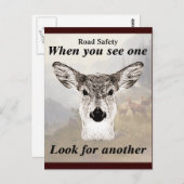 Niet Één Hert Briefkaart (Voorkant / Achterkant)