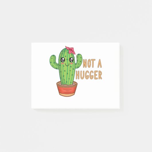 Niet een hugger Cactus Free Hug Post-it® Notes (Voorkant)