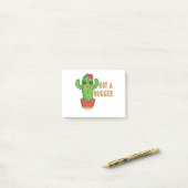 Niet een hugger Cactus Free Hug Post-it® Notes (Op bureau)