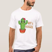 Niet een hugger Cactus Free Hug T-shirt (Voorkant)