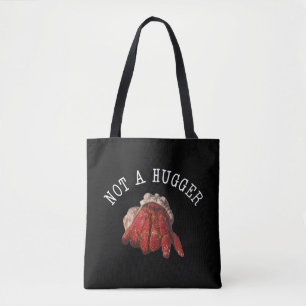 Niet een hugger Funny Hermit Crab Tote Bag