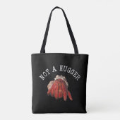 Niet een hugger Funny Hermit Crab Tote Bag (Achterkant)