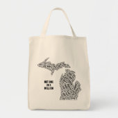 Niet één in een miljoen Michigan Tote Bag (Voorkant)