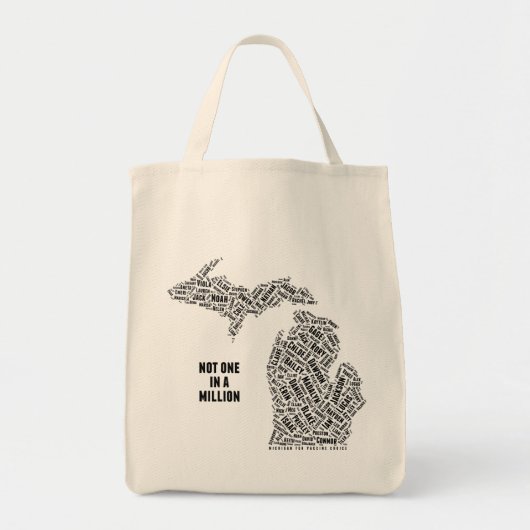 Niet één in een miljoen Michigan Tote Bag (Voorkant)