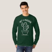 Niet een knuffelige sarcastische  witte cactus t-shirt (Voorkant volledig)