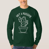 Niet een knuffelige sarcastische  witte cactus t-shirt (Voorkant)