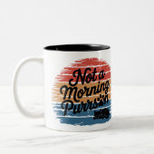 Niet een Morning Purrson Funny Cat Mok (Links)