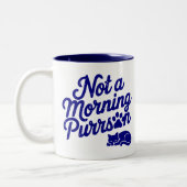 Niet een Morning Purrson Funny Cat Mok (Links)