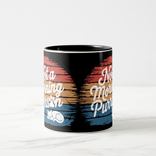 Niet een Morning Purrson Funny Cat Mok (Center)
