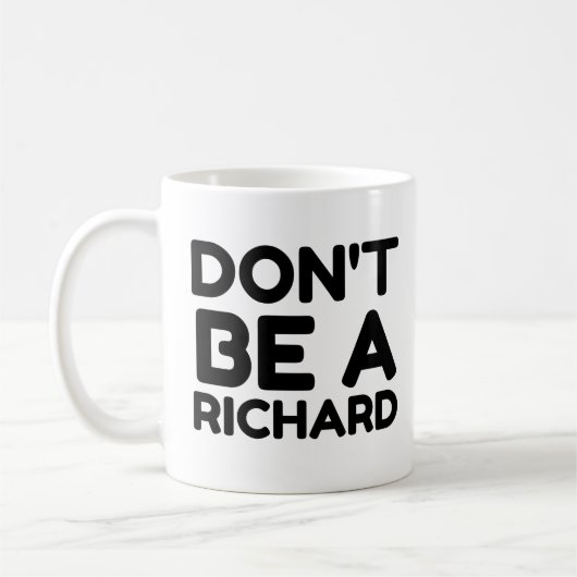 NIET EEN RICHARD ZIJN KOFFIEMOK (Links)