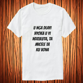 Niet een slang doden en hem draaien t-shirt