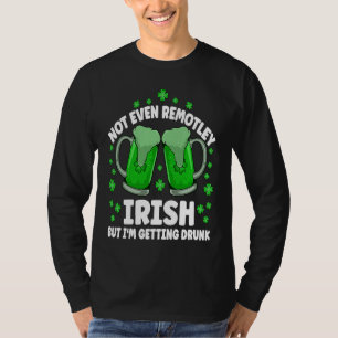 Niet eens ver Ierland dronken bier drinken St. Pat T-shirt