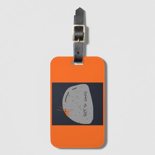 Niet eenzaam grappig Bagagelabel (Voorkant (verticaal))