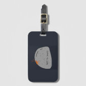 Niet eenzaam grappig (grijs) Bagagelabel (Voorkant (verticaal))