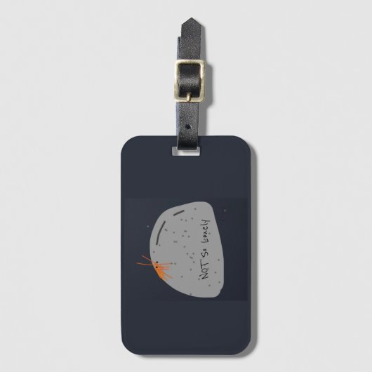 Niet eenzaam grappig (grijs) Bagagelabel (Voorkant (verticaal))