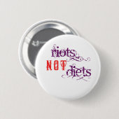 Niet-eetbare spoeling (Paars en rood) Ronde Button 5,7 Cm (Voorkant /achterkant)