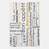 Niet-eetlust in andere talen - oranje theedoek (Verticaal)