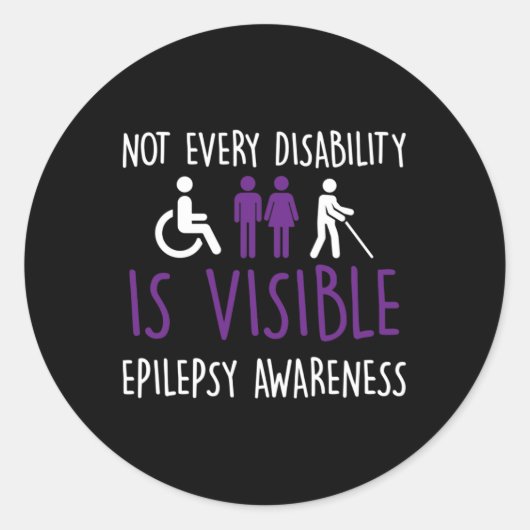 Niet elke handicap is zichtbaar ronde sticker (Voorkant)
