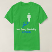 Niet elke handicap is zichtbare onzichtbare invali t-shirt (Design voorkant)