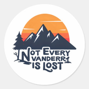 Niet elke zwerver is verloren Sticker