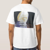 NIET...EMMANUEL..GOD IS BIJ ONS T-SHIRT (Achterkant)