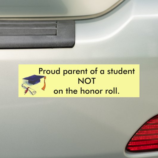 NIET-eren Bumpersticker (Op auto)